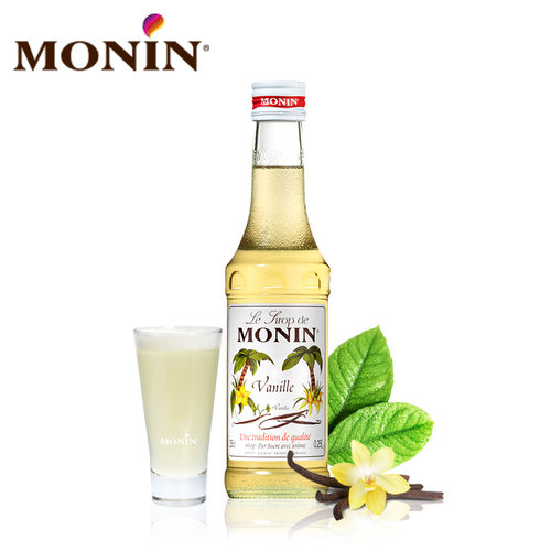 莫林monin香草风味玻璃250ml糖浆