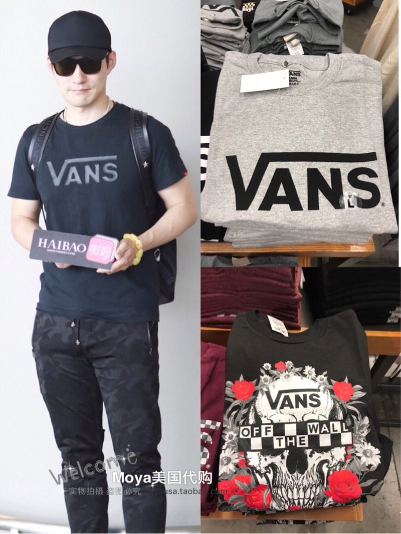 【Moya美国代购】Vans 男款夏季短袖T恤|msdalam kategori Pakaian Lelaki, baju-T - dari Buy2taobao.com untuk memberikan perkhidmatan ejen Taobao profesional membeli
