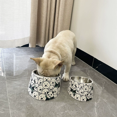 Houpe Dog Pot Dog Bowl Cat Mow