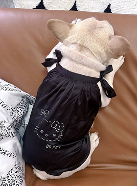 2024狗狗衣服夏季丝滑吊带背心超舒服不粘毛法斗巴哥比熊小狗夏装