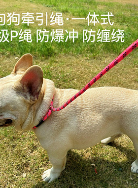 赛级p绳狗狗法斗牵引绳中大型犬训犬小型犬p链小幼犬防爆冲遛狗绳