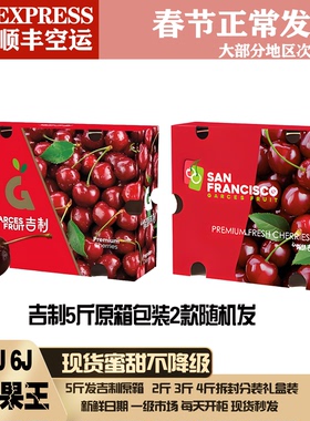 吉制车厘子5j6j智利进口车厘子3j4j新鲜大樱桃孕妇水果送礼礼盒装