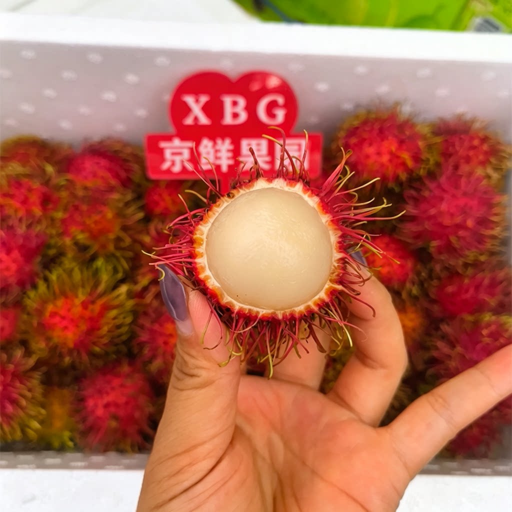 泰国空运红毛丹现摘香甜多汁