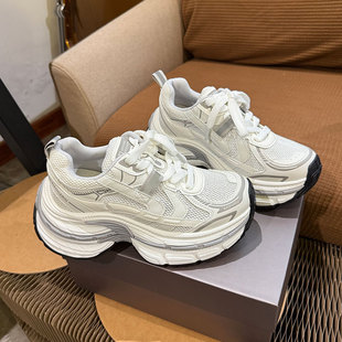 982厚底增高小白鞋 2025新款 秋冬款 今年流行爆款 老爹鞋 运动鞋 女款