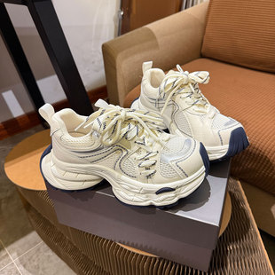 老爹鞋女款2026新款81-12厚底今年流行爆款女鞋巨好看超火小白鞋