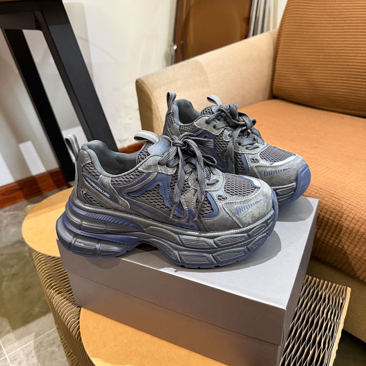 老爹鞋女款2026新款冬867-1厚底巨好看今年流行爆款加绒运动鞋潮,女鞋,老爹鞋,淘宝优惠券,粉丝福利购,淘宝优惠卷