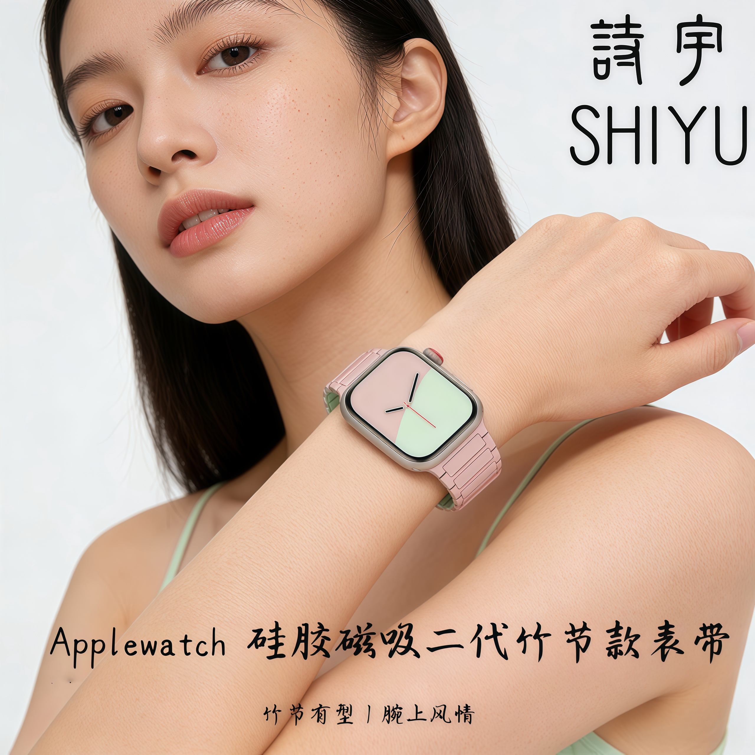 AppleWatchS11/S10硅胶磁吸表带