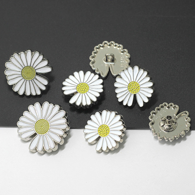 权志龙同款小雏菊花朵女鞋子纽扣