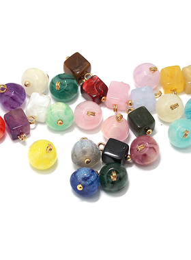 汉服国风红色上衣纽扣唐装衬衫装饰扣diy盘扣旗袍树脂雪纺扁珠扣