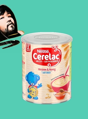 德国直邮【满300包邮】Nestle Cerelac12月+牛奶蜂蜜杂粮粥400g