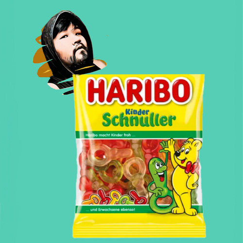 德国直邮【这个系列5件包邮】haribo儿童奶嘴水果橡皮糖175g