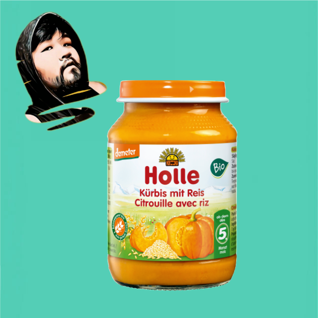 德国直邮【全场满300包邮】holle5个月+有机demeter南瓜米糊190g