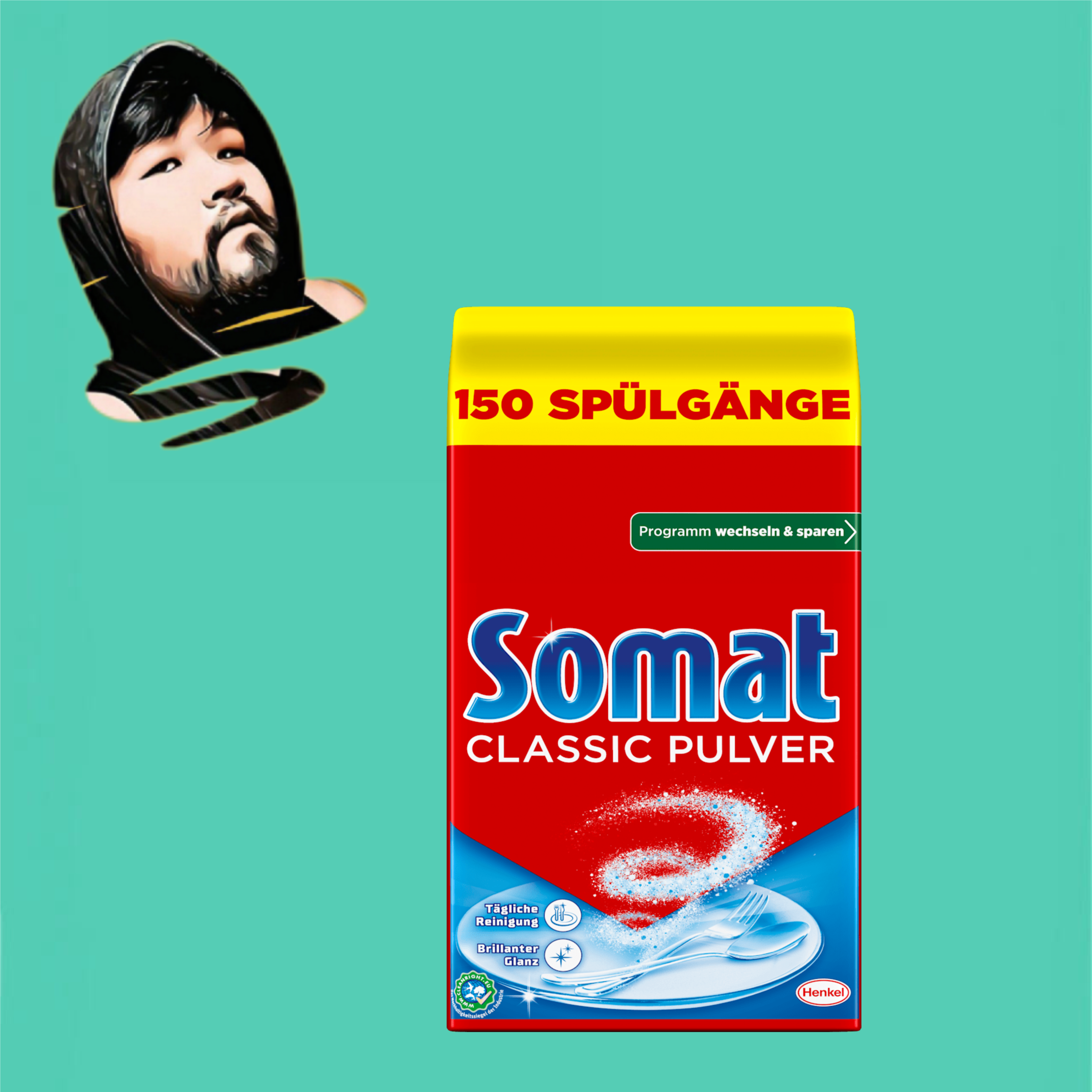 德国直邮【全场满300包邮】Somat 通用洗碗机粉xxl2.4kg