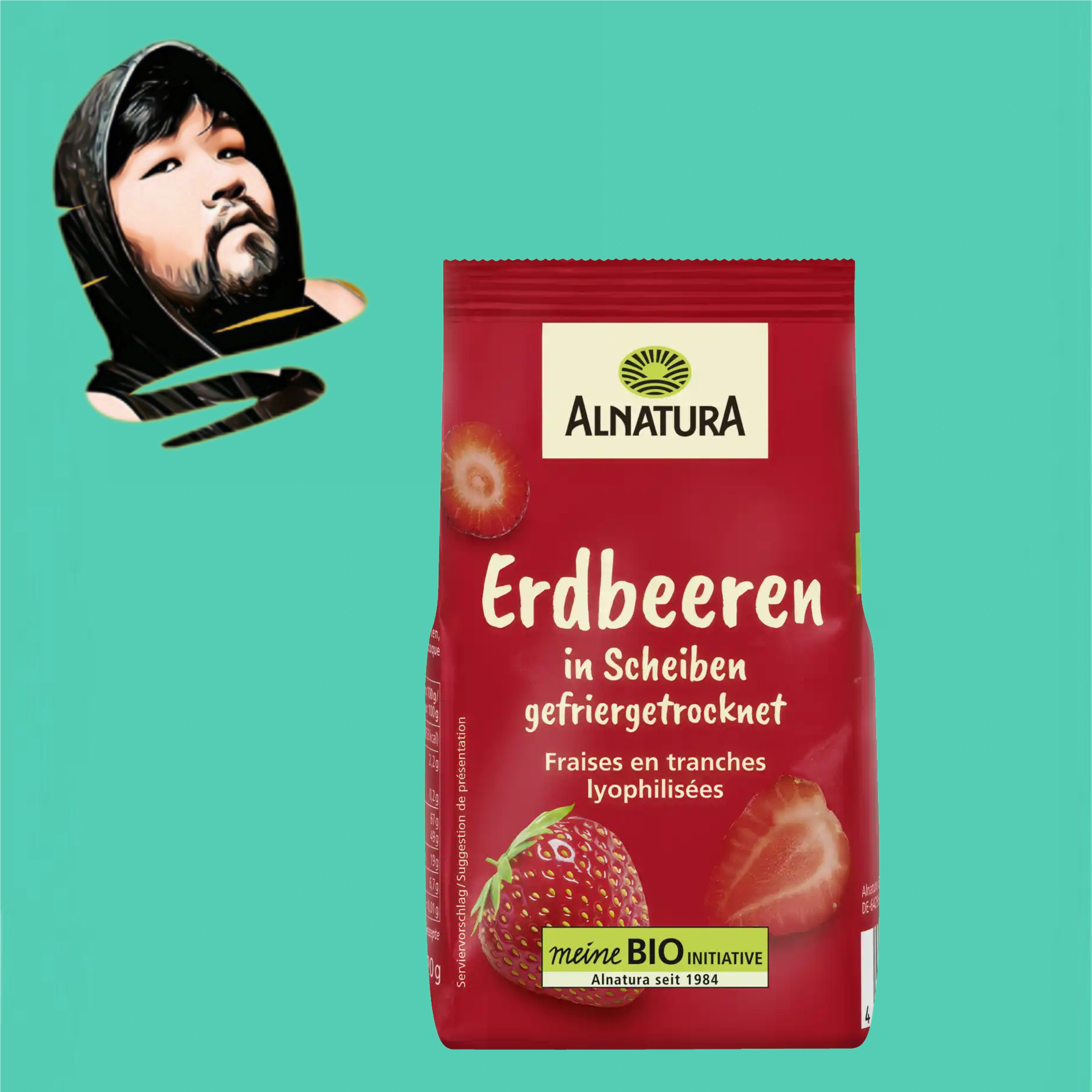 德国直邮【全场满300包邮】Alnatura有机冻干草莓20g