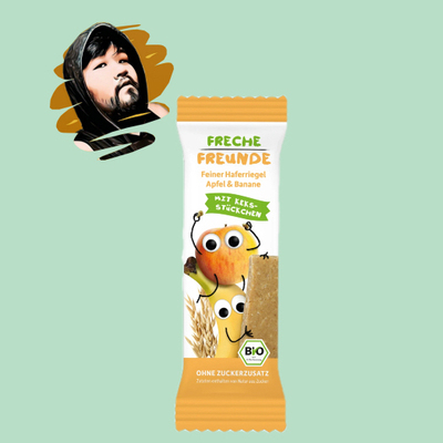 德国直邮300包邮freche freunde1岁+有机香蕉苹果燕麦谷物棒23g