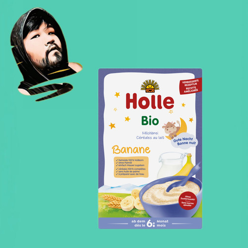 德国直邮【全场满300包邮】holle有机6个月+香蕉牛奶粥250g