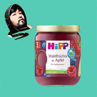 德国直邮【满300包邮】Hipp有机8个月+莓果苹果泥160g