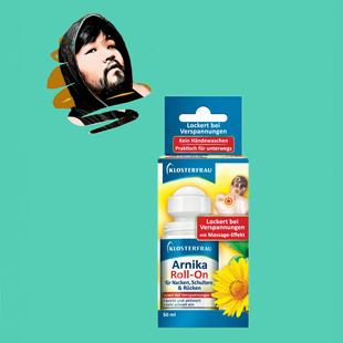 德国直邮【全场300包邮】Klosterfrau山金车花蓖麻油草本滚珠50ml