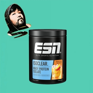 德国直邮【全场满300包邮】ESN桃子冰茶分离乳清蛋白粉300g