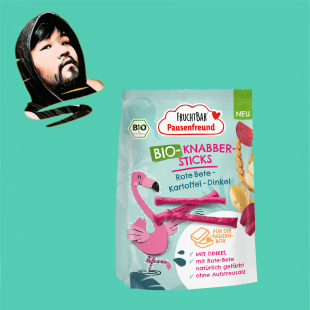 德国代购满300包邮FRUCHTBAR3岁+有机红菜头斯佩尔特小麦脆80g