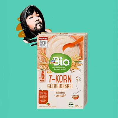 德国直邮【全场满300包邮】dm bio6个月+有机七谷粉米糊250g