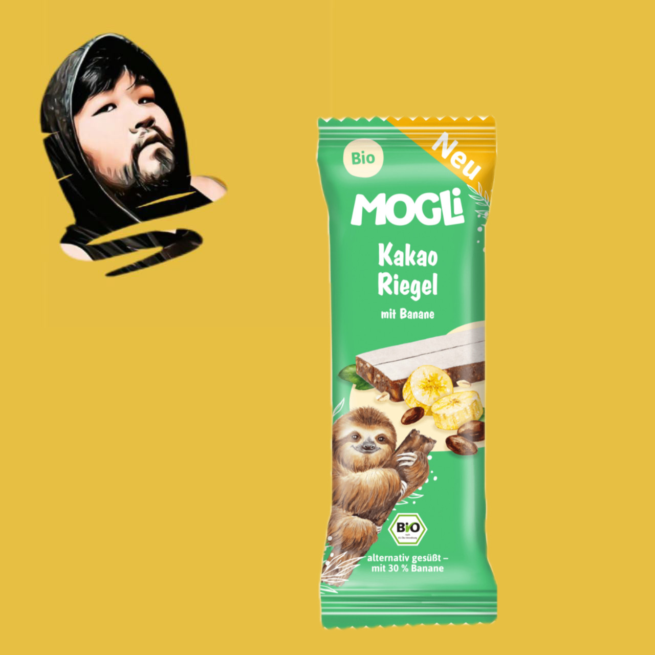 德国直邮【全场满300包邮】MOGLi3岁+有机可可香蕉水果条25g