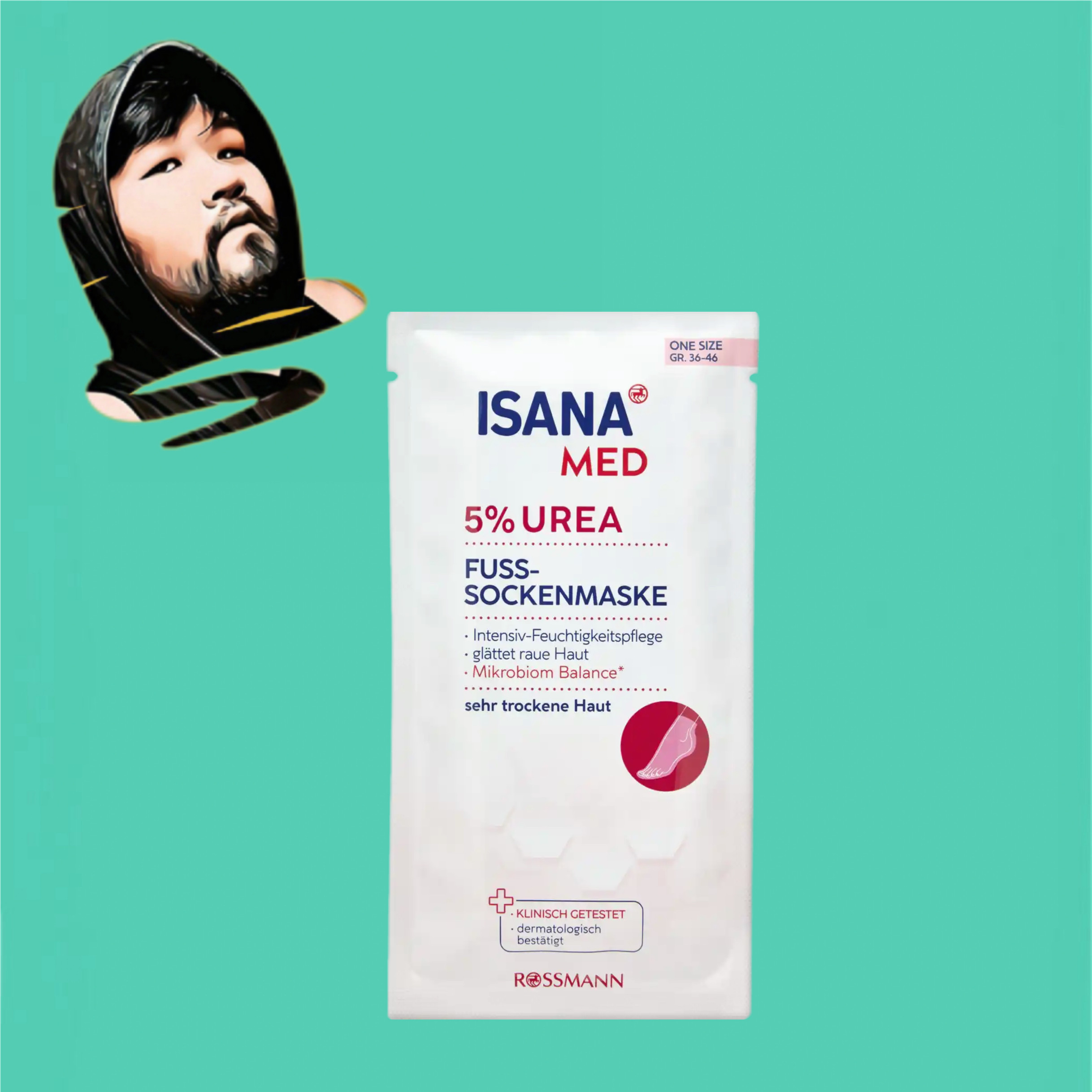 德国直邮【全场满300包邮】ISANA尿素足膜1对
