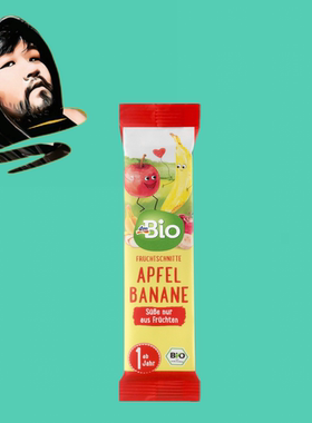 德国直邮【全场满300包邮】dm bio1岁+有机香蕉苹果水果棒3个*25g