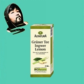 包邮 德国直邮 全场满300 alnatura安娜图拉有机生姜柠檬绿茶30g