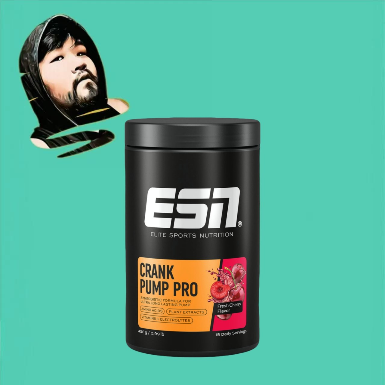 德国直邮【全场满300包邮】ESN专业氮泵鲜樱桃味450g