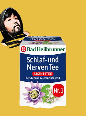 德国直邮【全场满300包邮】Bad Heilbrunner缬草根西番莲草茶14g
