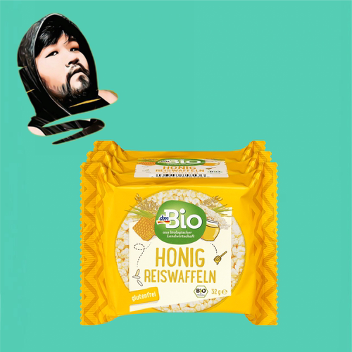 德国直邮【全场满300包邮】dmBio有机蜂蜜华夫米饼96g