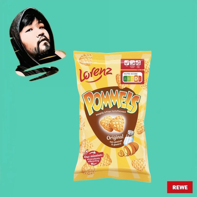 德国直邮【全场满300包邮】Lorenz原味薯脆75g