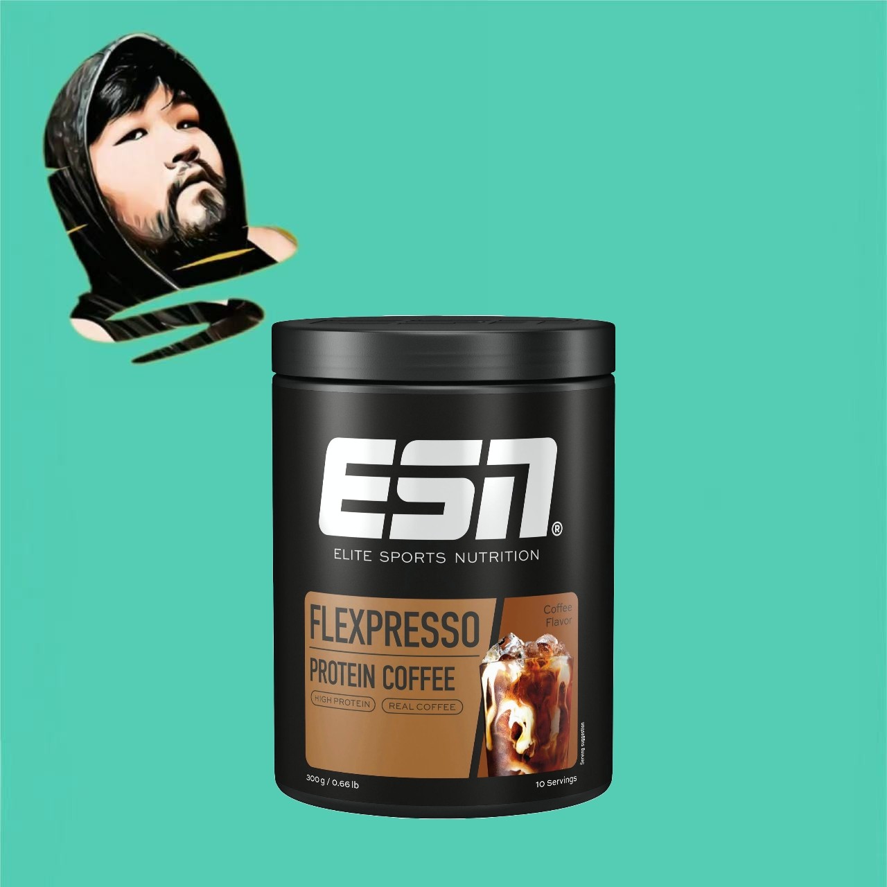 德国直邮【全场满300包邮】ESN意式咖啡蛋白粉300g