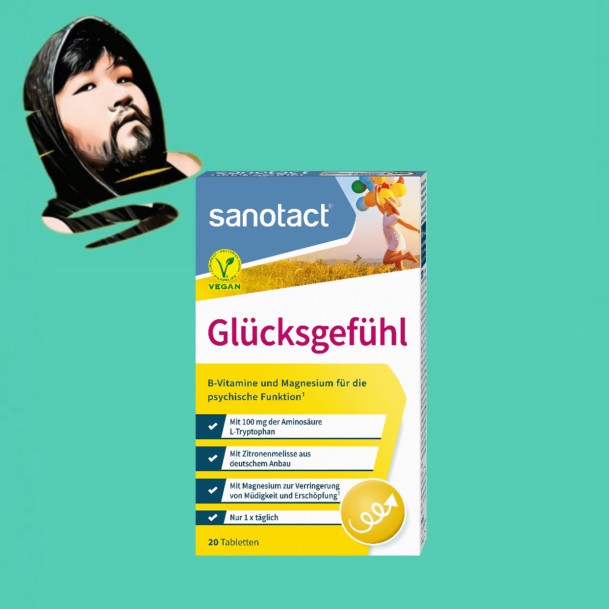 德国直邮【全场满300包邮】sanotact维生素b群幸福复合维生素20粒