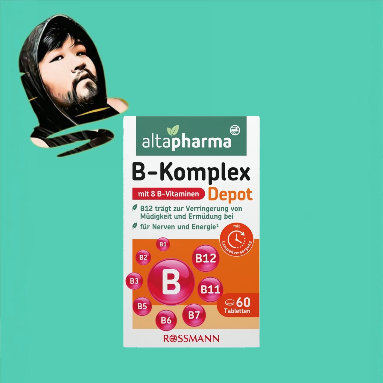 德国直邮【全场满300包邮】Altapharma缓释复合维生素B群15g