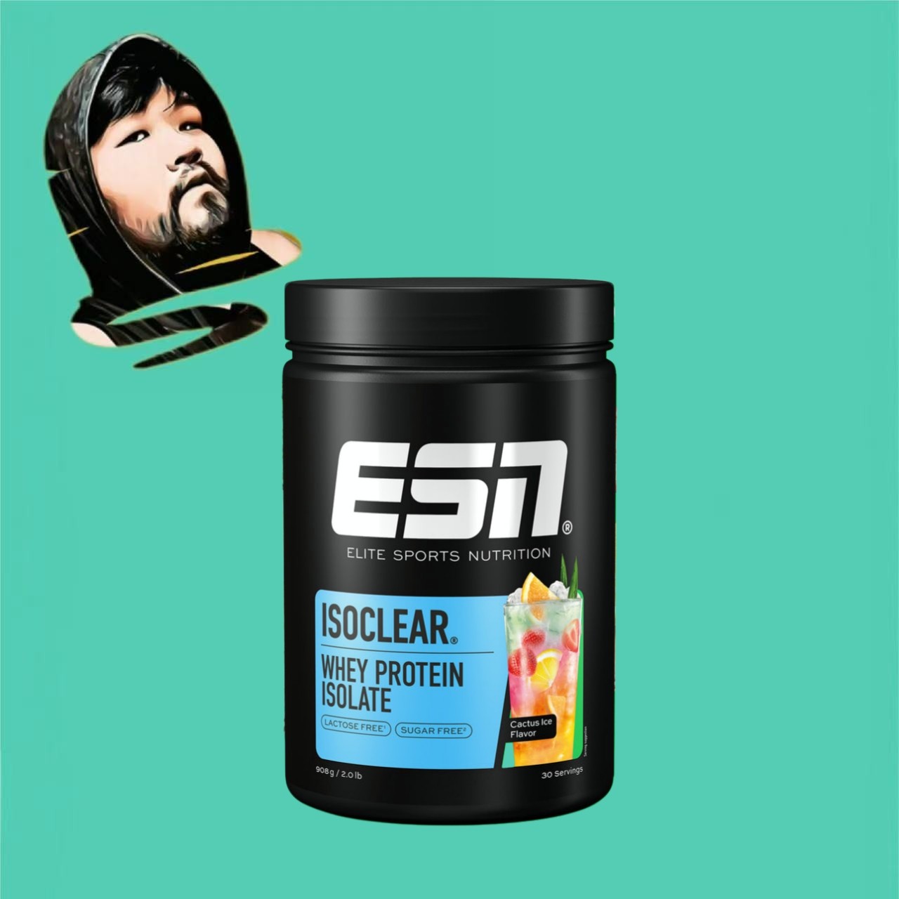 德国直邮【全场满300包邮】ESN仙人掌分离乳清蛋白粉908g