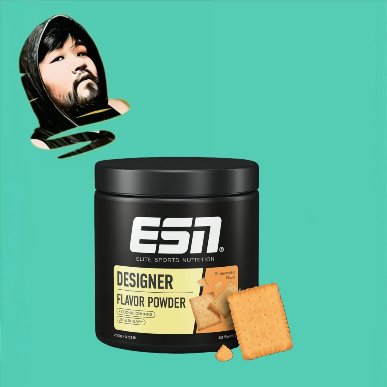 德国直邮【全场满300包邮】ESN黄油饼干设计师风味粉250g