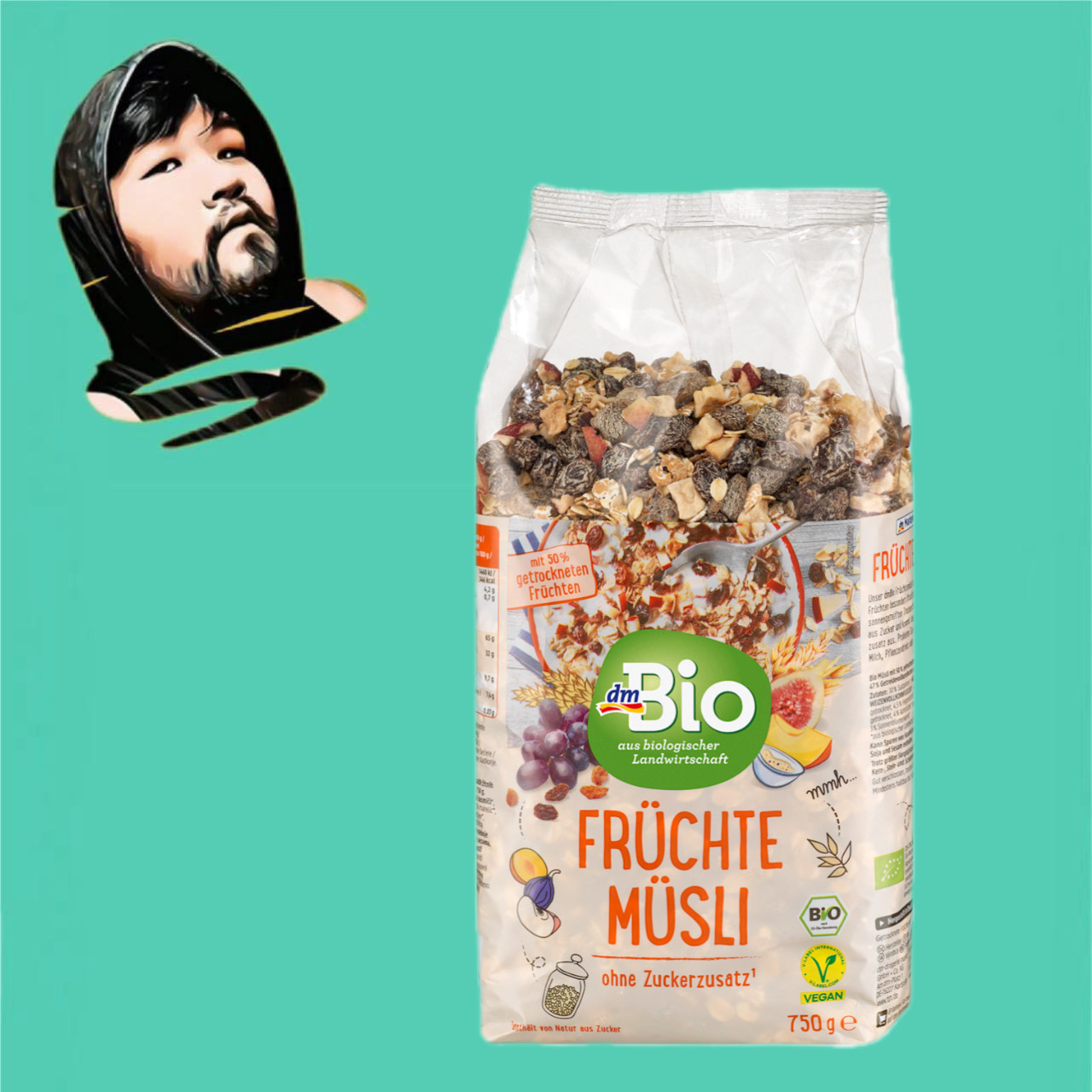 德国直邮【全场满300包邮】dm bio有机水果燕麦750g