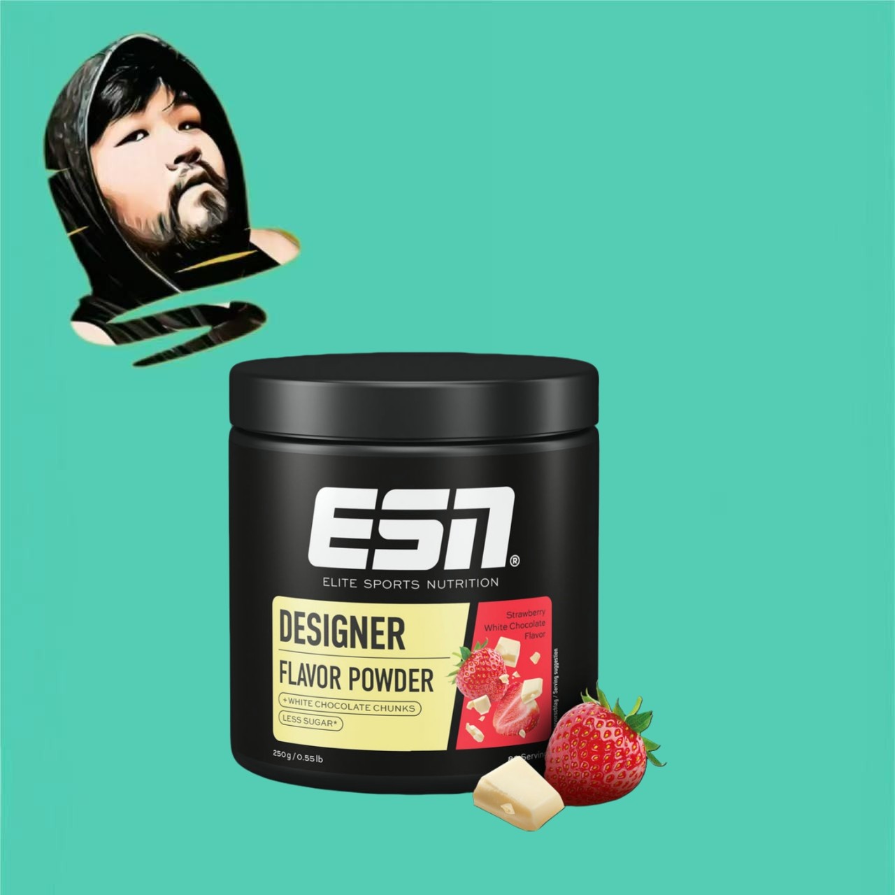 德国直邮【全场满300包邮】ESN草莓白巧克力设计师风味粉250g
