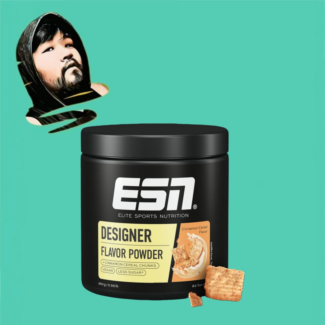 德国直邮【全场满300包邮】ESN肉桂麦片设计师风味粉250g