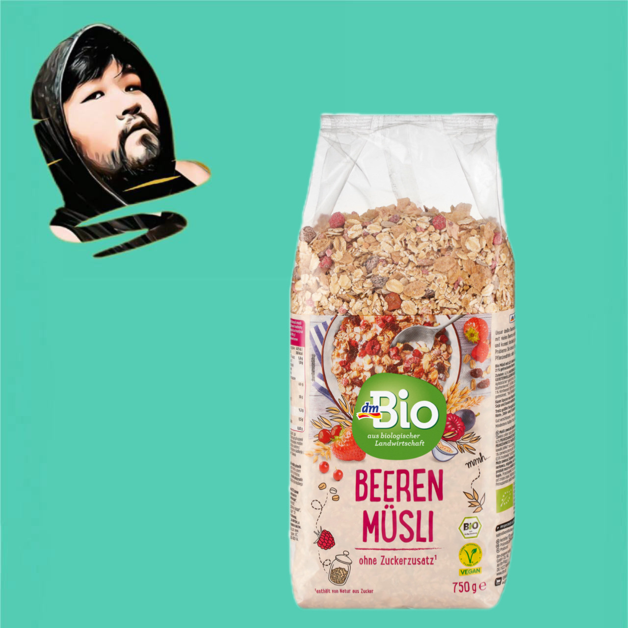 德国直邮【全场满300包邮】dm bio有机莓果燕麦750g