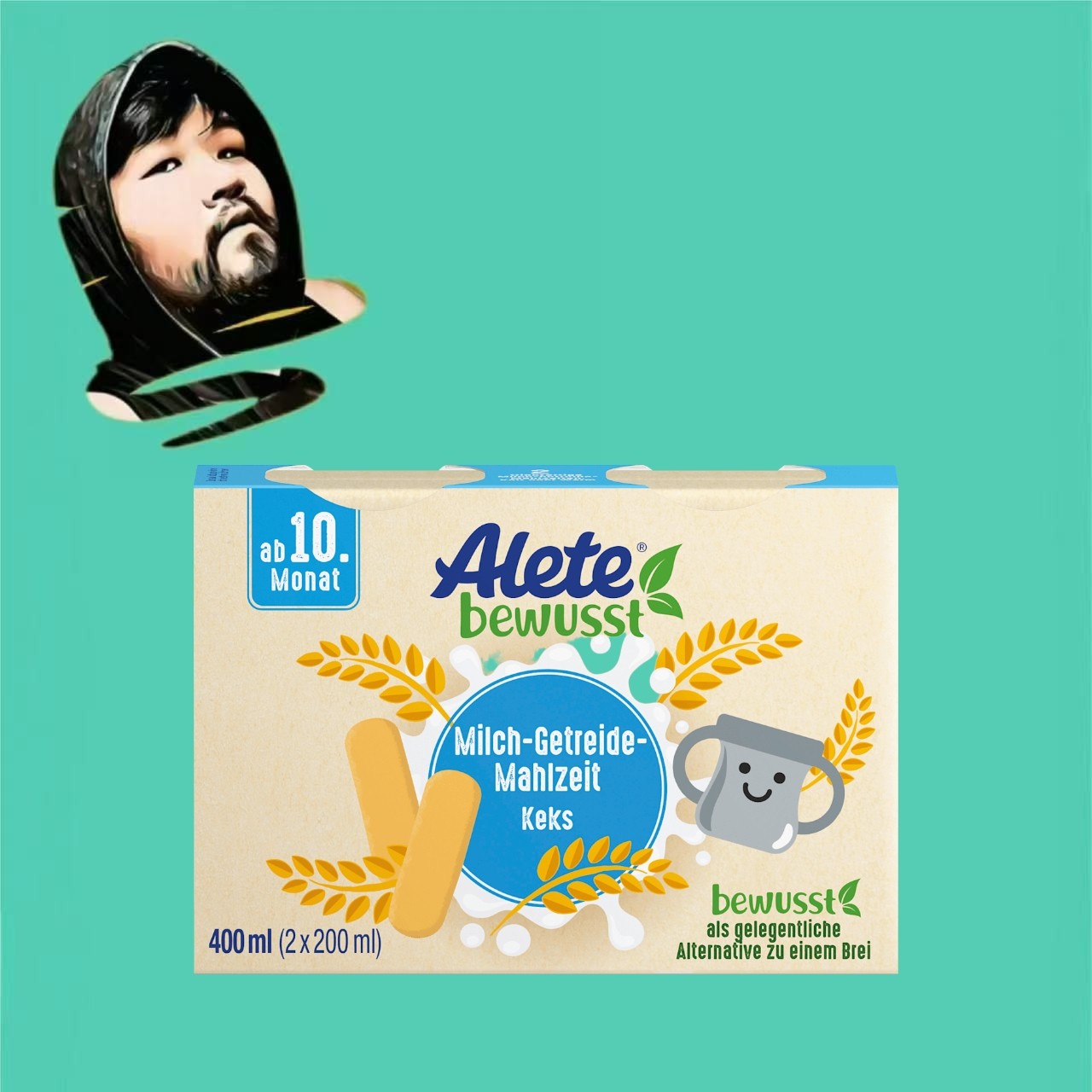 德国直邮【全场满300包邮】Alete10个月+曲奇辅食0.4L