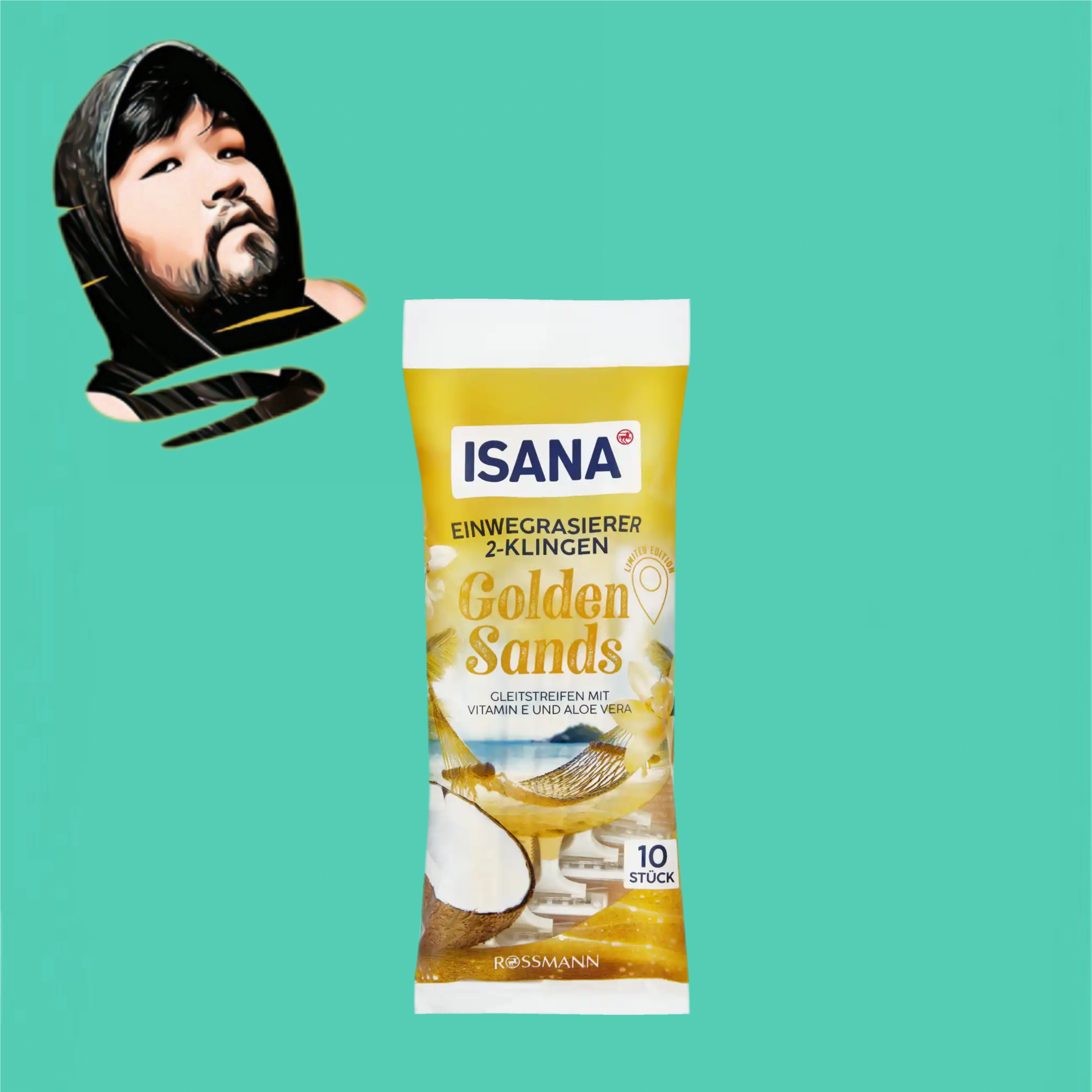 德国直邮【全场满300包邮】ISANA黄金沙滩女士私密部位剃刀10个装,家庭/个人清洁工具,女用剃毛刀,淘宝优惠券,粉丝福利购,淘宝优惠卷
