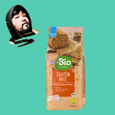 德国直邮【全场满300包邮】dmBio有机谷物面包预拌粉475g