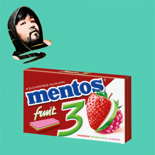 德国直邮【全场满300包邮】Mentos果味口香糖33g