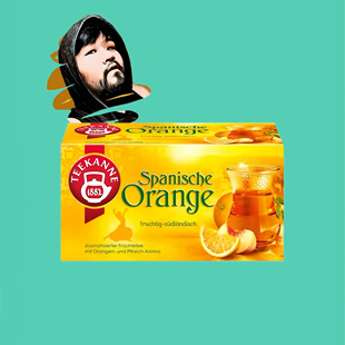 德国直邮【全场5盒包邮】Teekanne西班牙橙水果茶50g(20包)