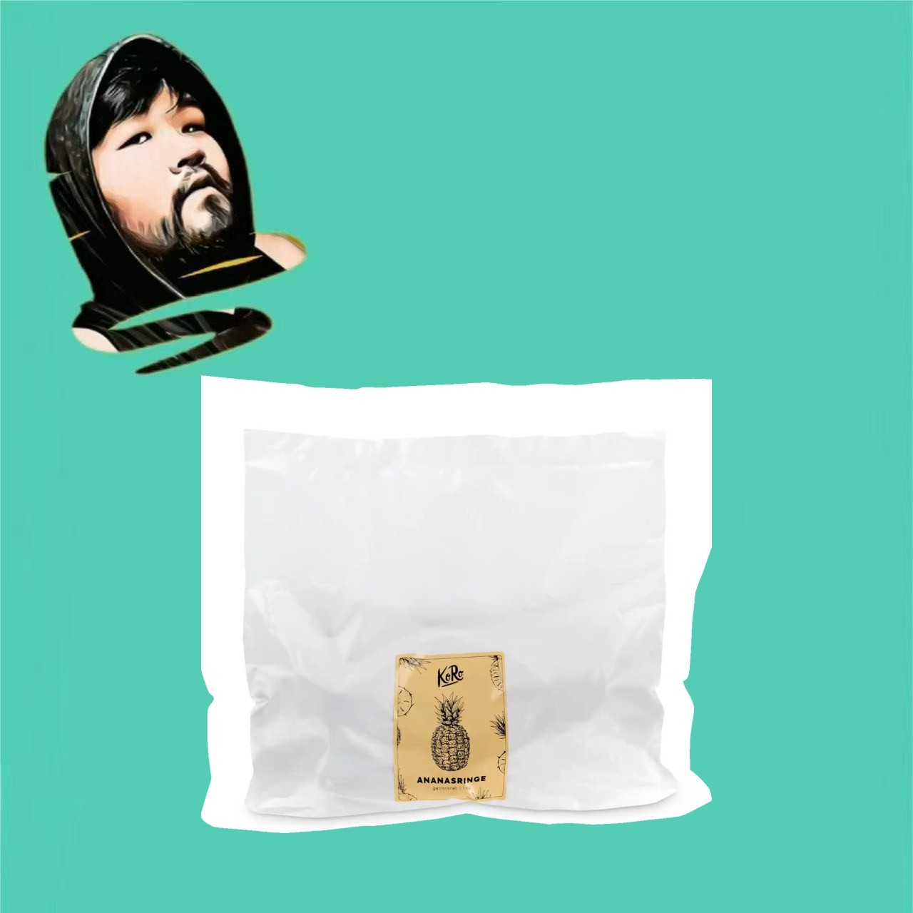 德国直邮【全场满300包邮】KORO无糖菠萝圈1kg