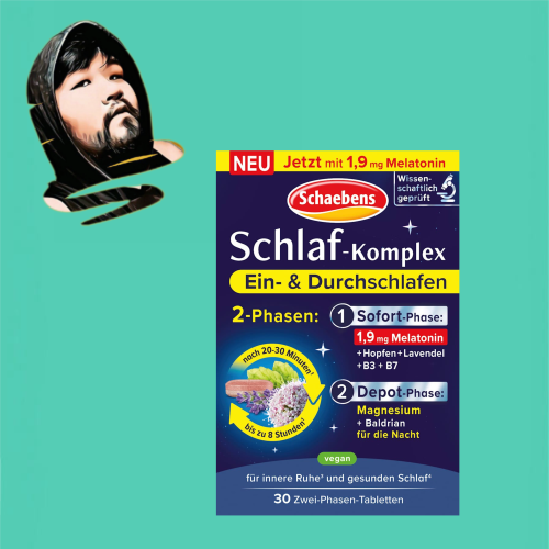 德国直邮【全场满300包邮】Schaebens褪黑素复合维生素30片装