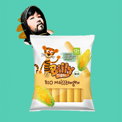 德国直邮【全场满300包邮】billy tiger有机1岁+儿童玉米棒50g